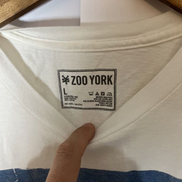 Men's Y2K Zoo York NYC Skateboard Graphic T-Shirt Size L - Picture 2 of 4